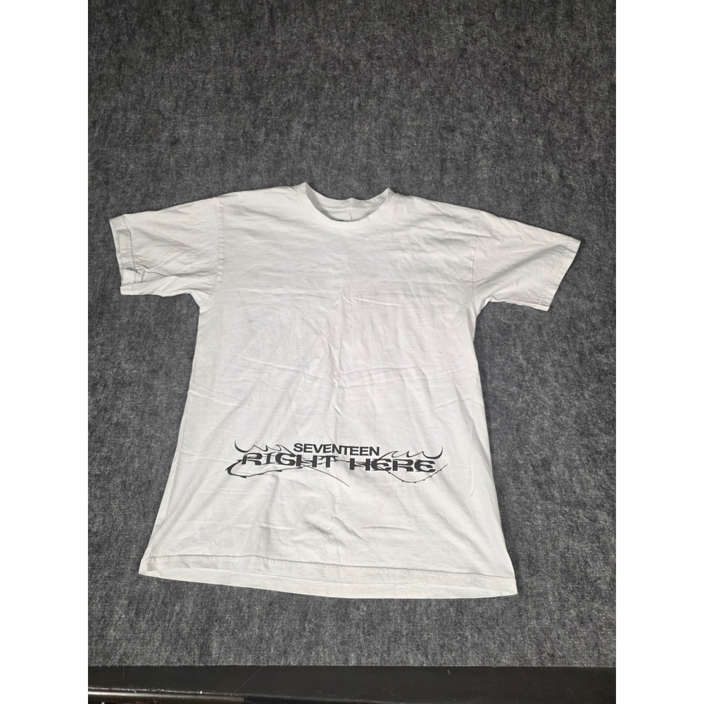 Seventeen Mens M T Shirt Right Here World Tour US Concert Merch White SVT Kpop